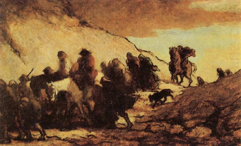 The Emigrants, Honore Daumier